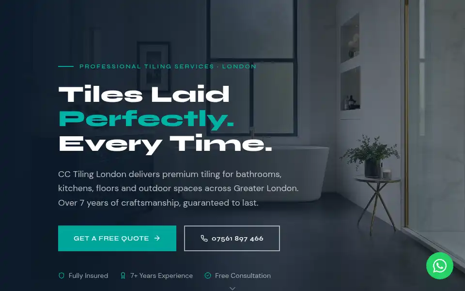 Screenshot of cctilinglondon.com