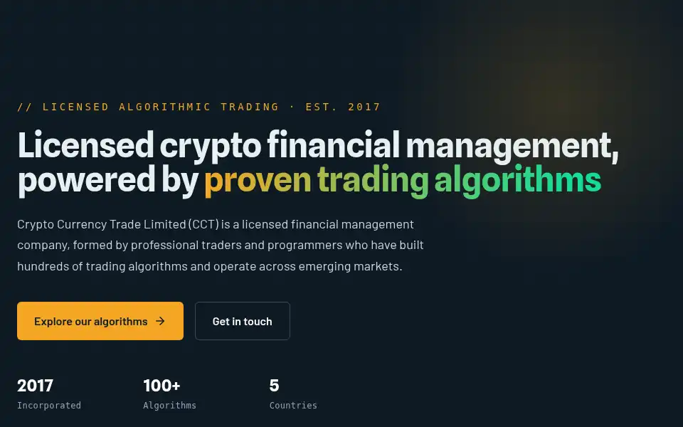 Screenshot of cctlimited.trade