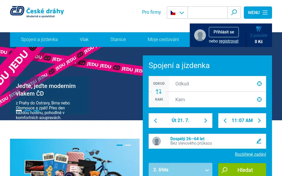 Screenshot of cd.cz
