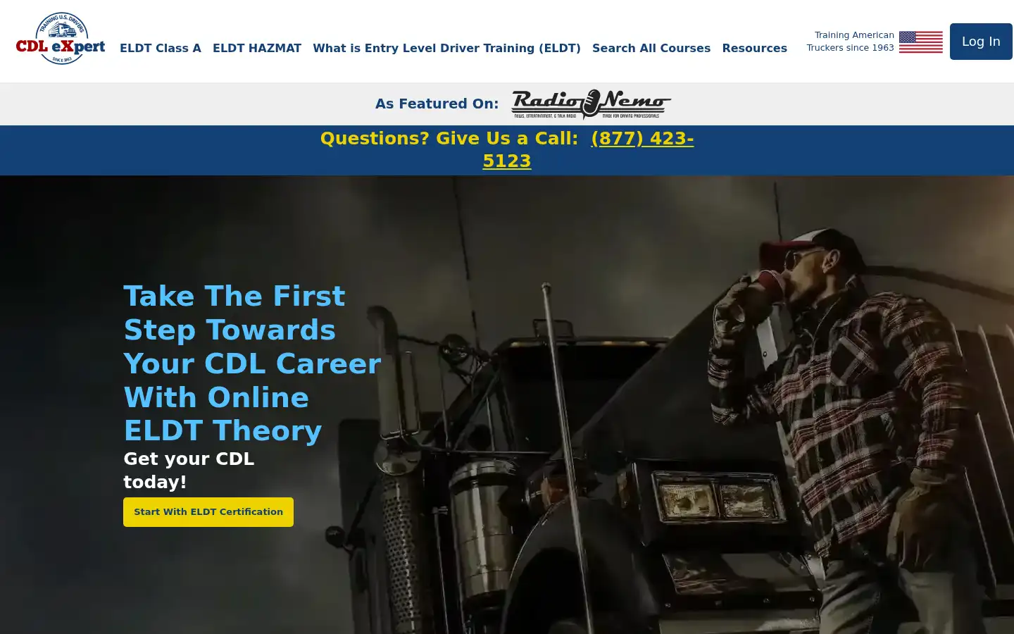 Screenshot of cdlexpert.com