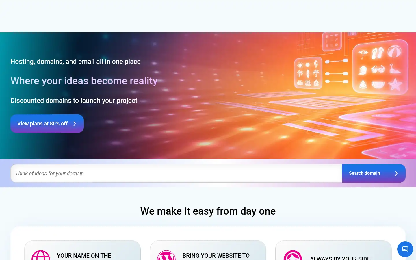 Screenshot of cdmon.com