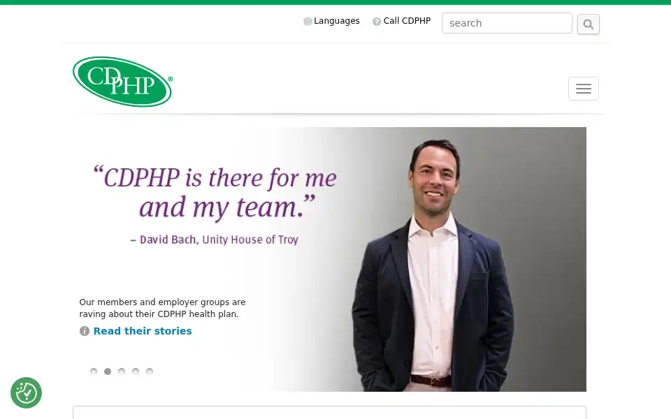 Screenshot of cdphp.com