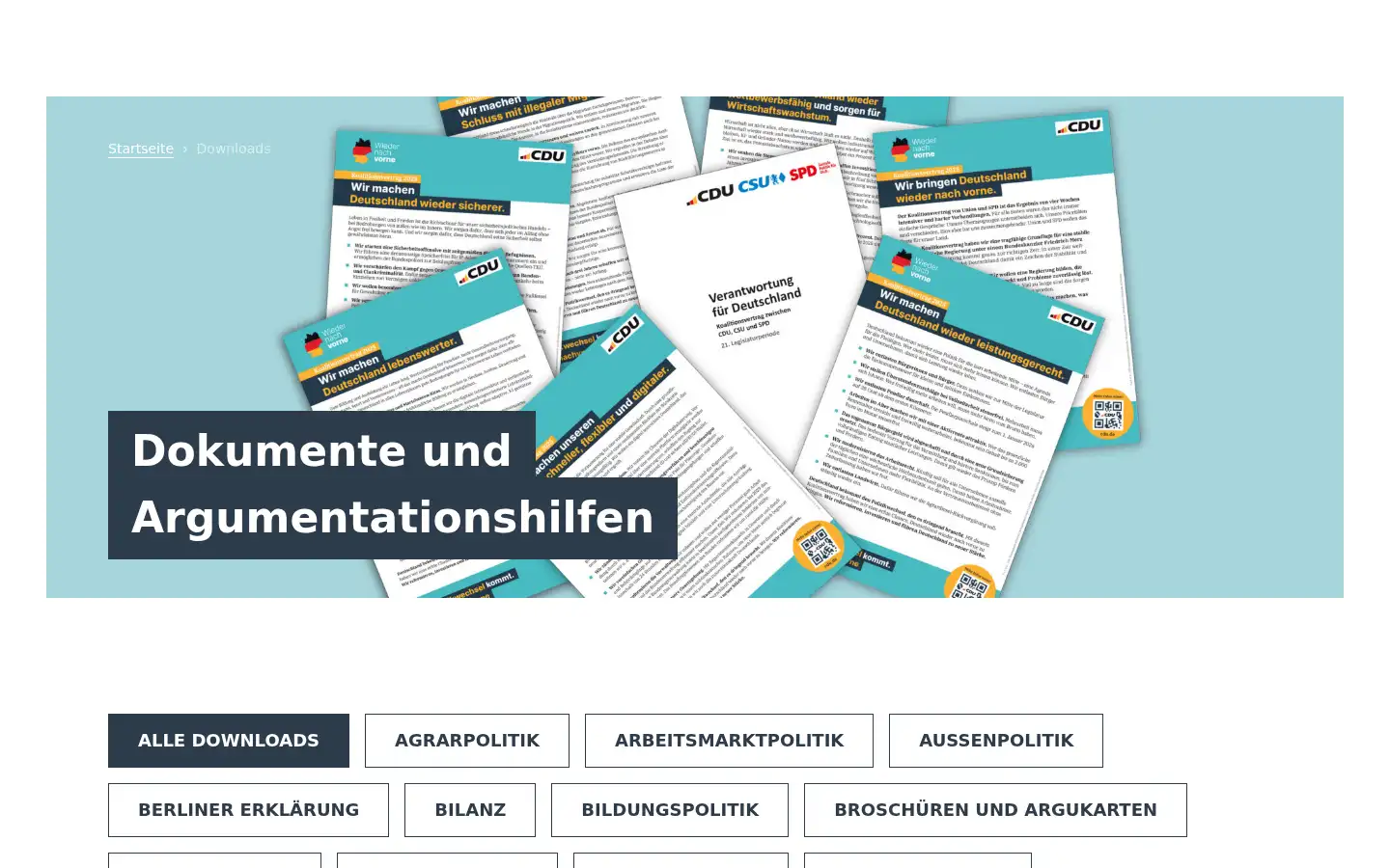 Screenshot of cdu.de