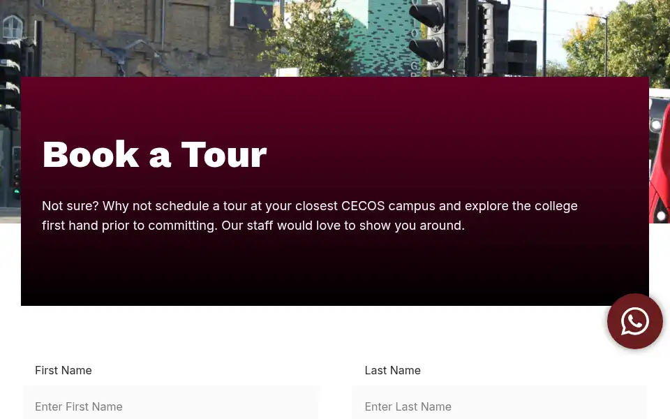 Screenshot of cecos.ac.uk