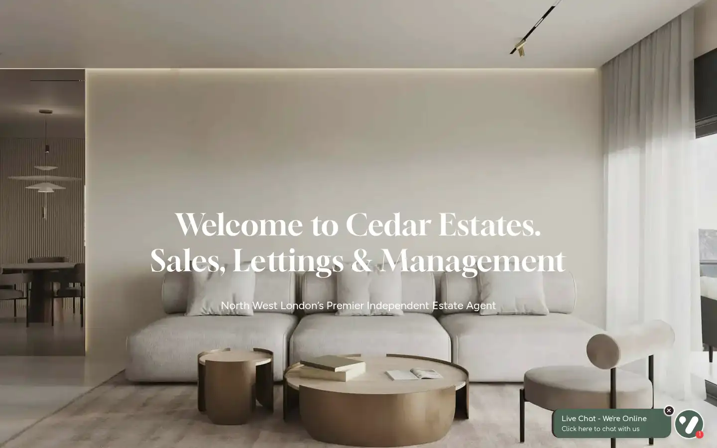 Screenshot of cedarestates.com
