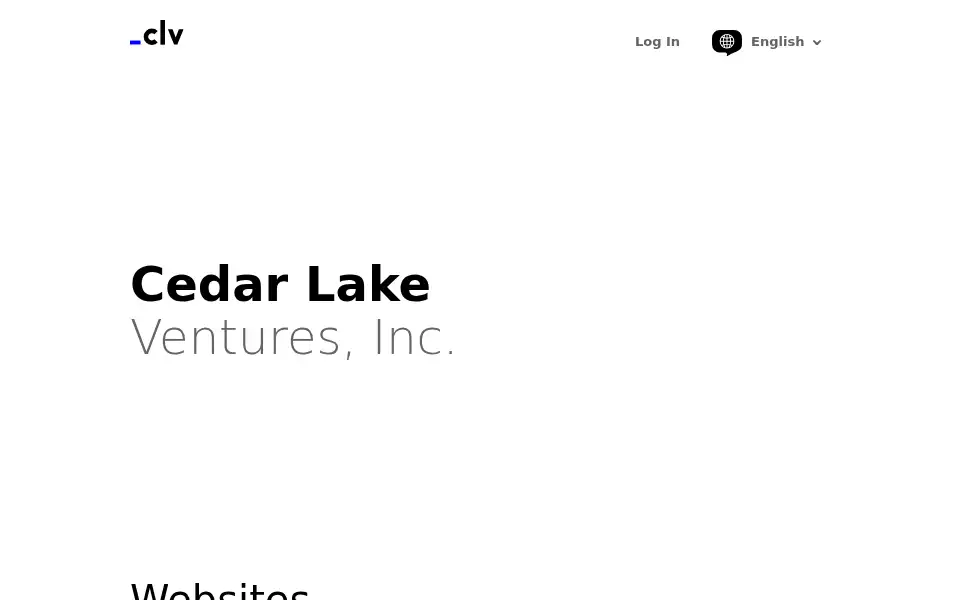 Screenshot of cedarlakeventures.com