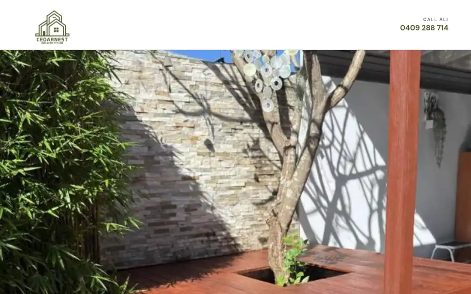 Screenshot of cedarnestbuilders.com.au