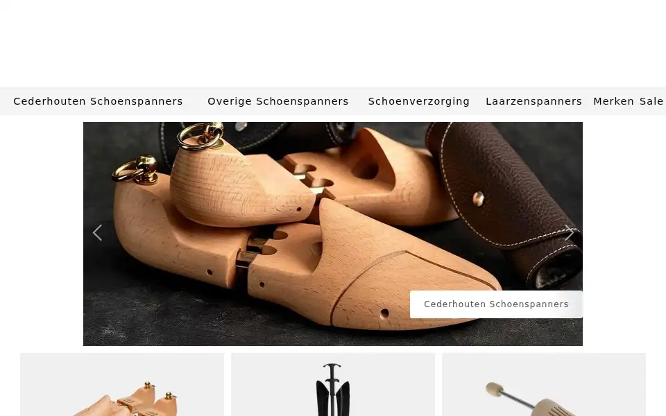 Screenshot of cederhoutenschoenspanners.nl