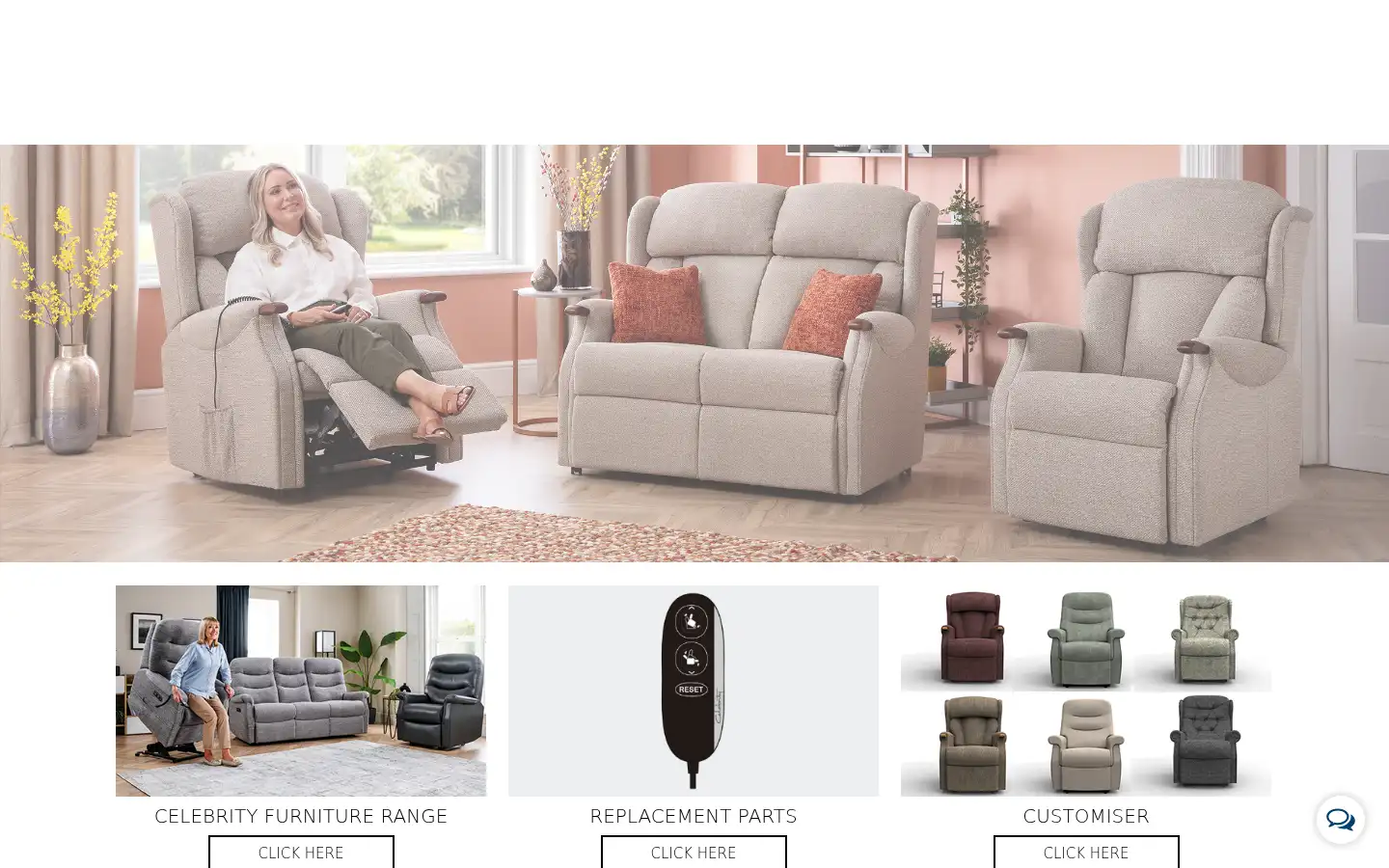 Screenshot of celebrity-furniture.co.uk