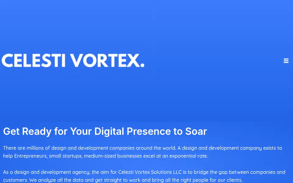 Screenshot of celestivortex.com