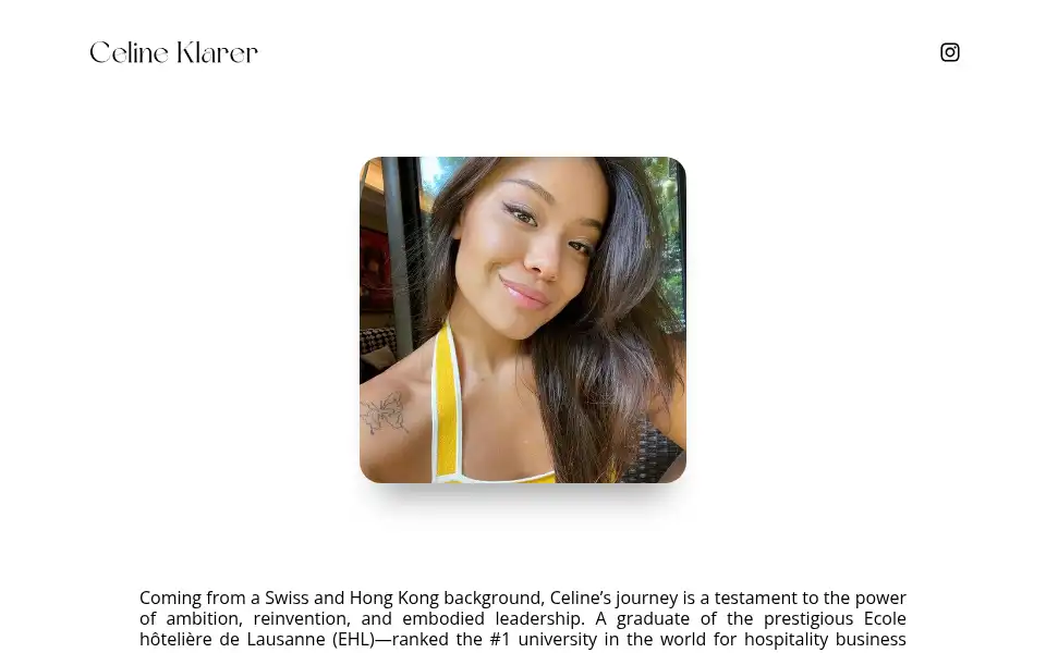 Screenshot of celineklarer.com
