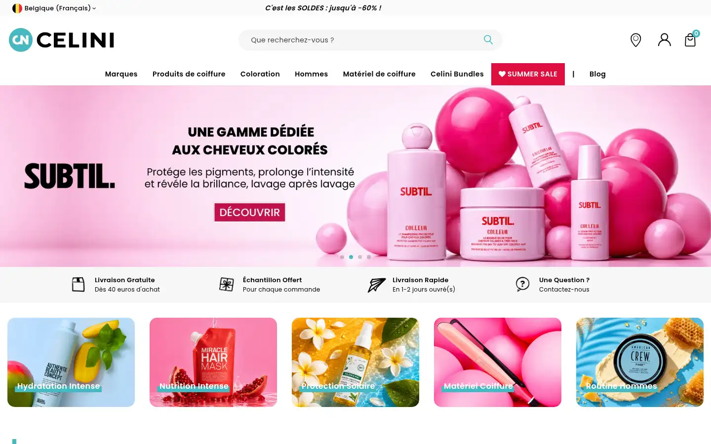 Screenshot of celini.be