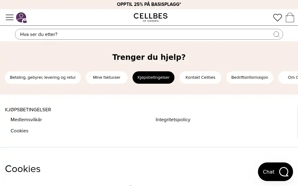 Screenshot of cellbes.no