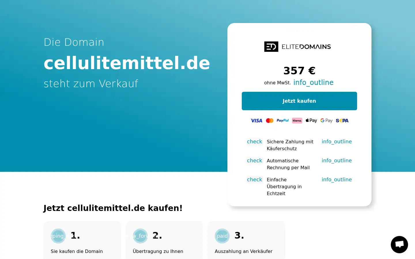 Screenshot of cellulitemittel.de