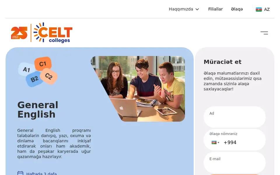 Screenshot of celt.az