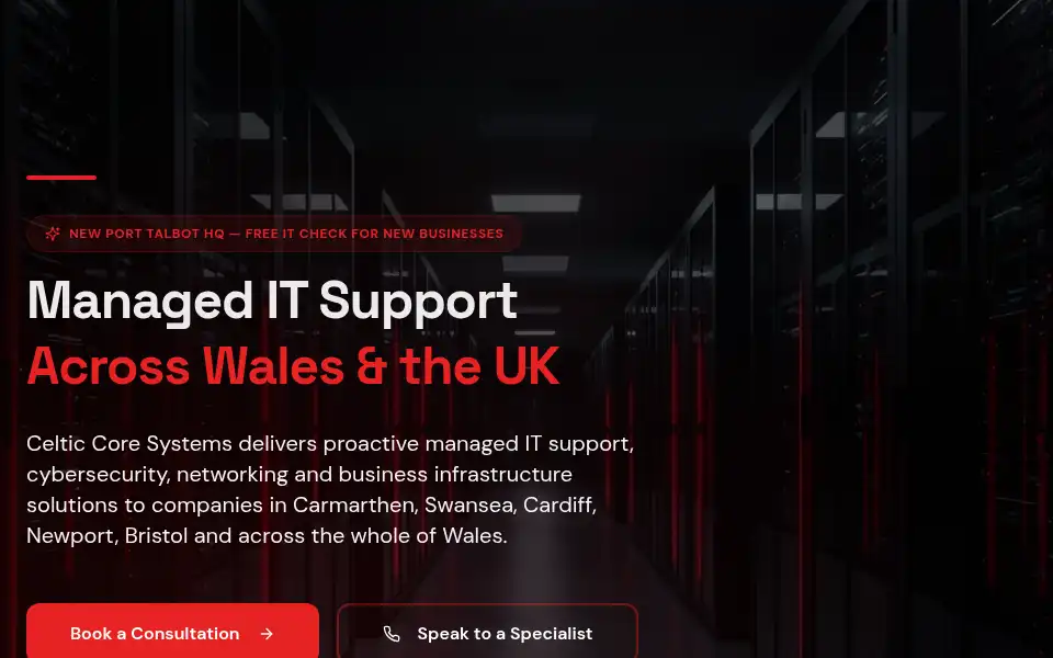Screenshot of celticcoresystems.com