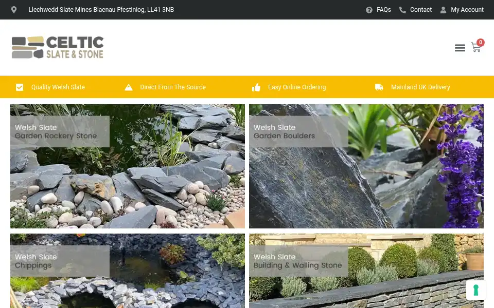 Screenshot of celticslateandstone.co.uk