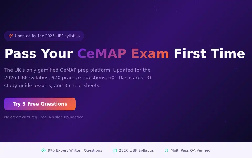Screenshot of cemapprep.co.uk
