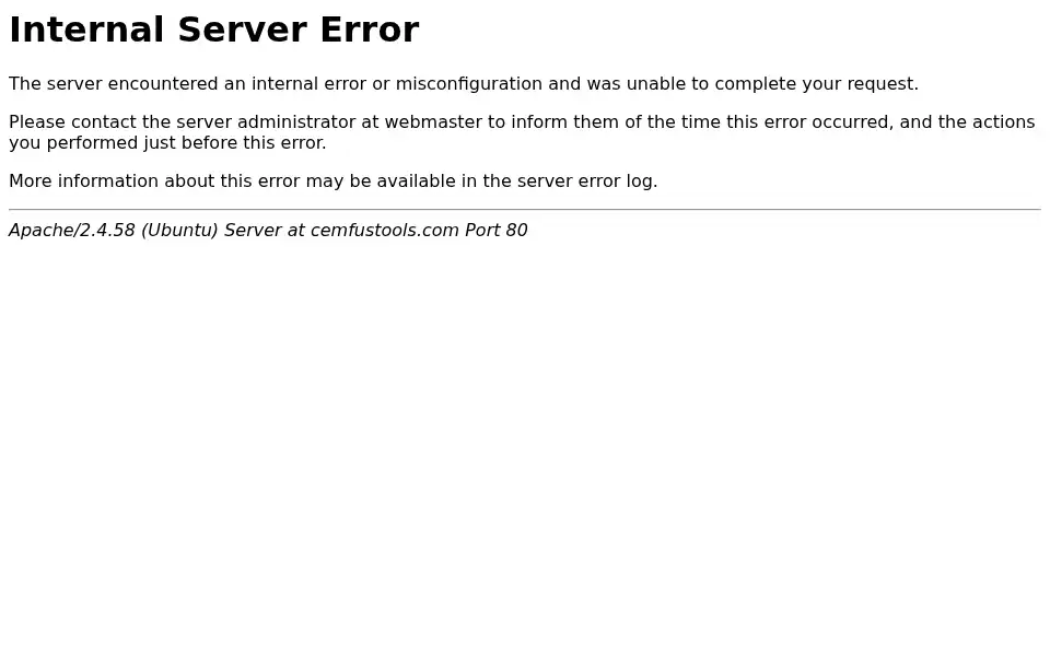 Screenshot of cemfustools.com