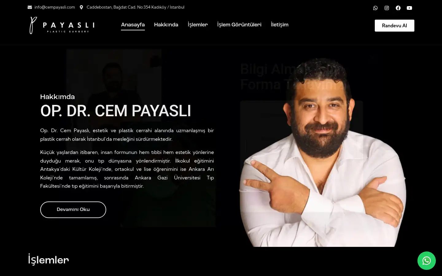 Screenshot of cempayasli.com
