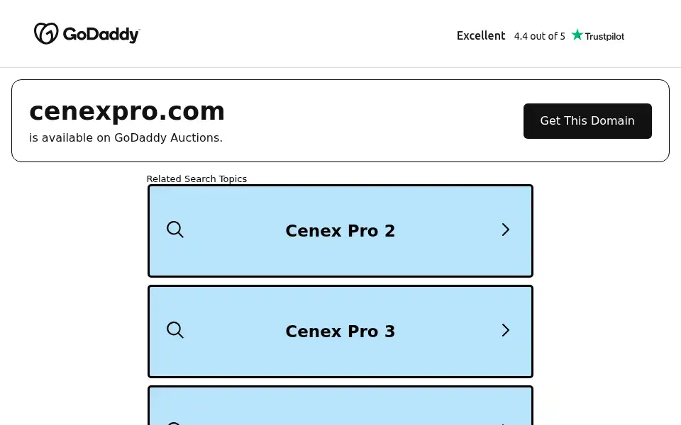 Screenshot of cenexpro.com