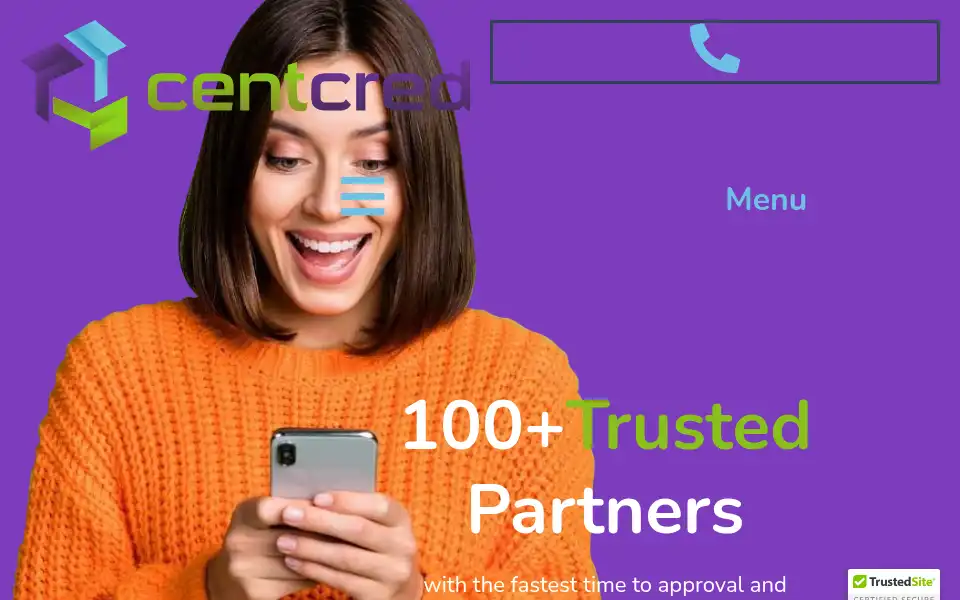 Screenshot of centcred.com