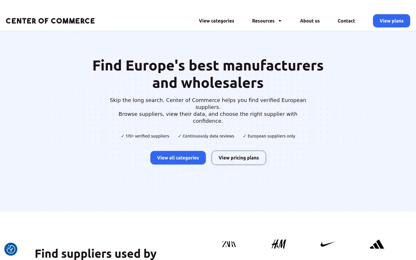 Screenshot of centerofcommerce.com