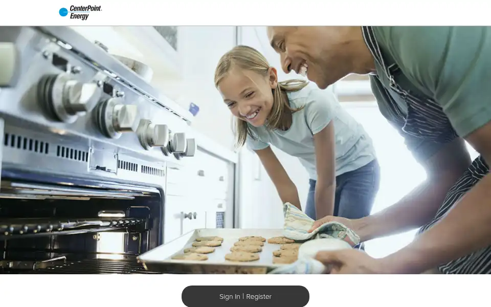 Screenshot of centerpointenergy.com