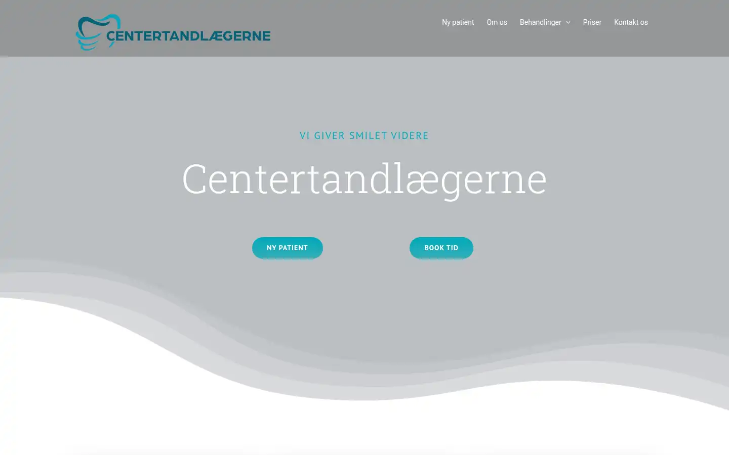 Screenshot of centertand.dk
