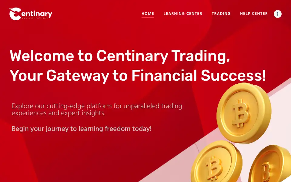 Screenshot of centinary.com