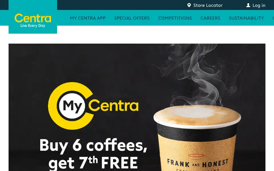 Screenshot of centra.ie