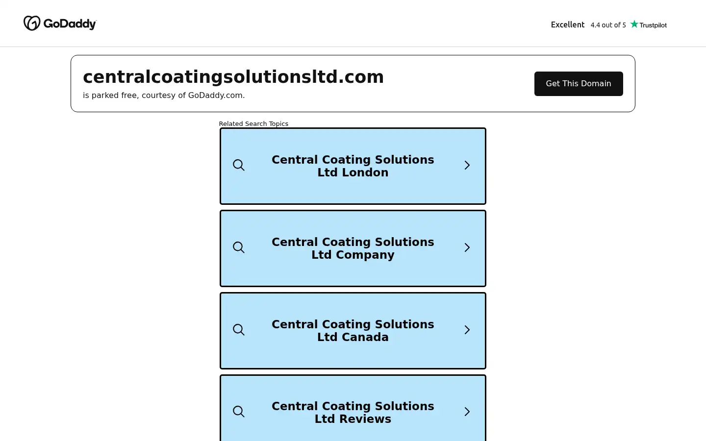 Screenshot of centralcoatingsolutionsltd.com