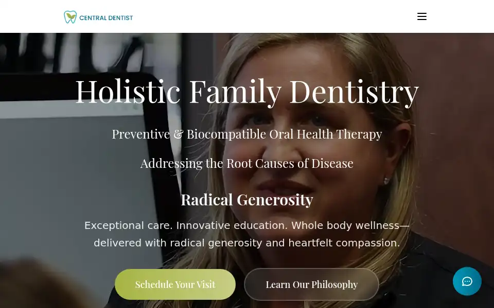 Screenshot of centraldentist.com