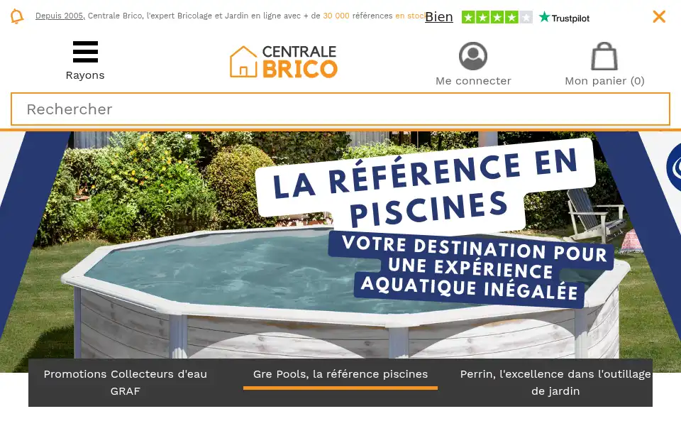 Screenshot of centrale-brico.com