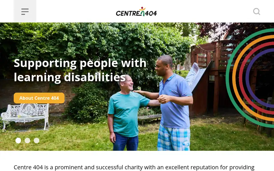 Screenshot of centre404.org.uk