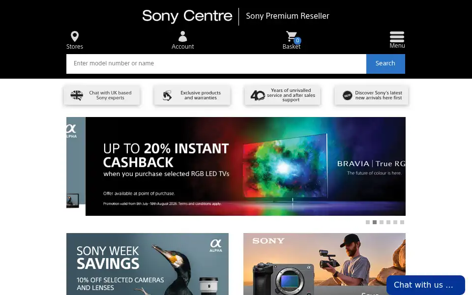 Screenshot of centresdirect.co.uk