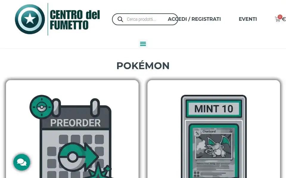 Screenshot of centrodelfumetto.it