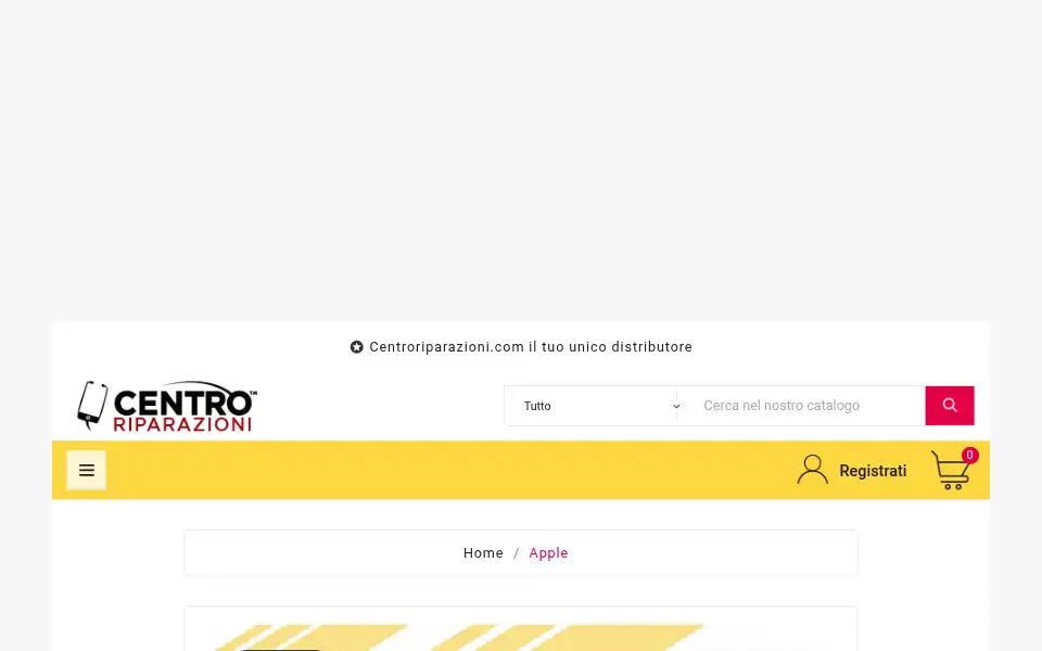 Screenshot of centroriparazioni.com