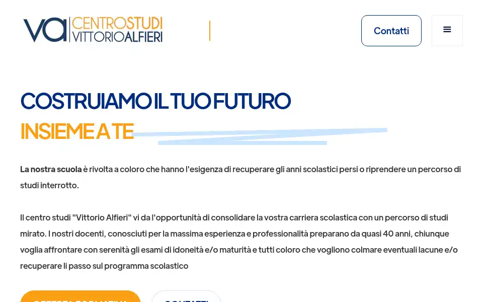 Screenshot of centrostudialfieri.it