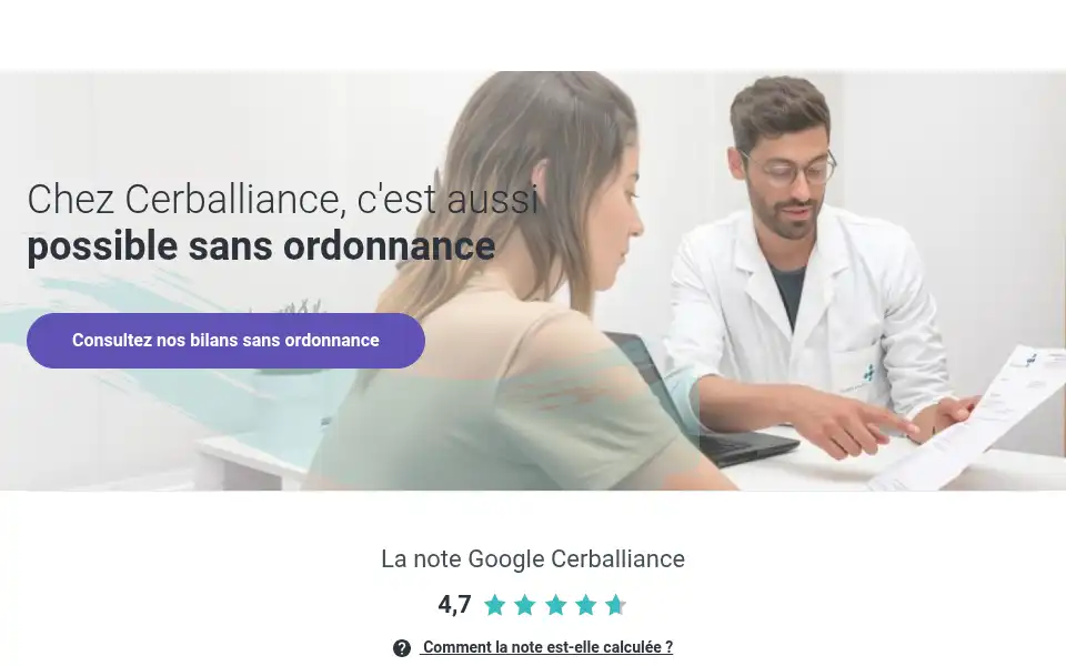Screenshot of cerballiance.fr