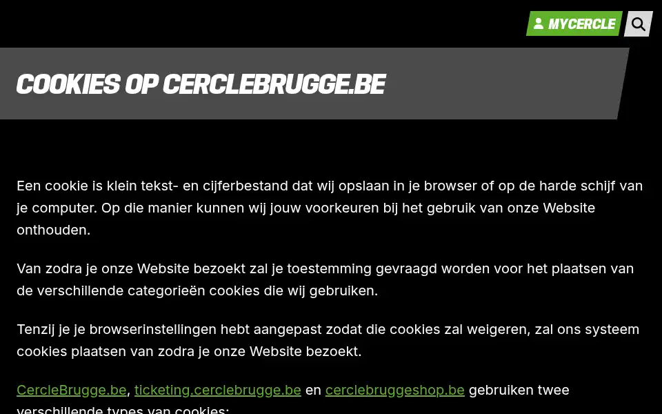 Screenshot of cerclebrugge.be