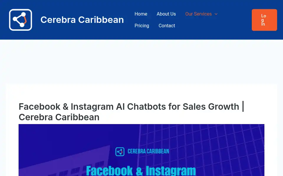 Screenshot of cerebracaribbean.com
