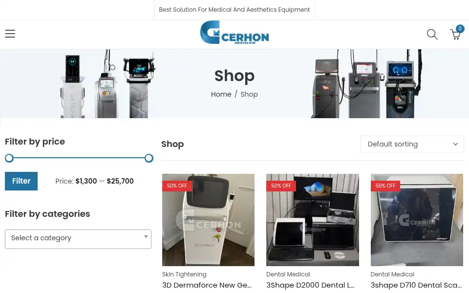Screenshot of cerhonmediglow.com