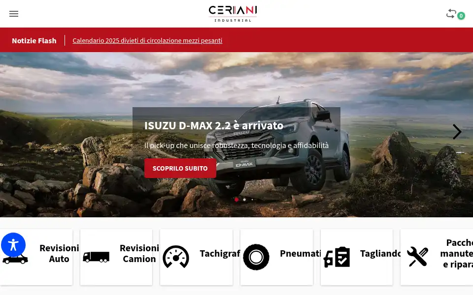 Screenshot of cerianindustrial.it