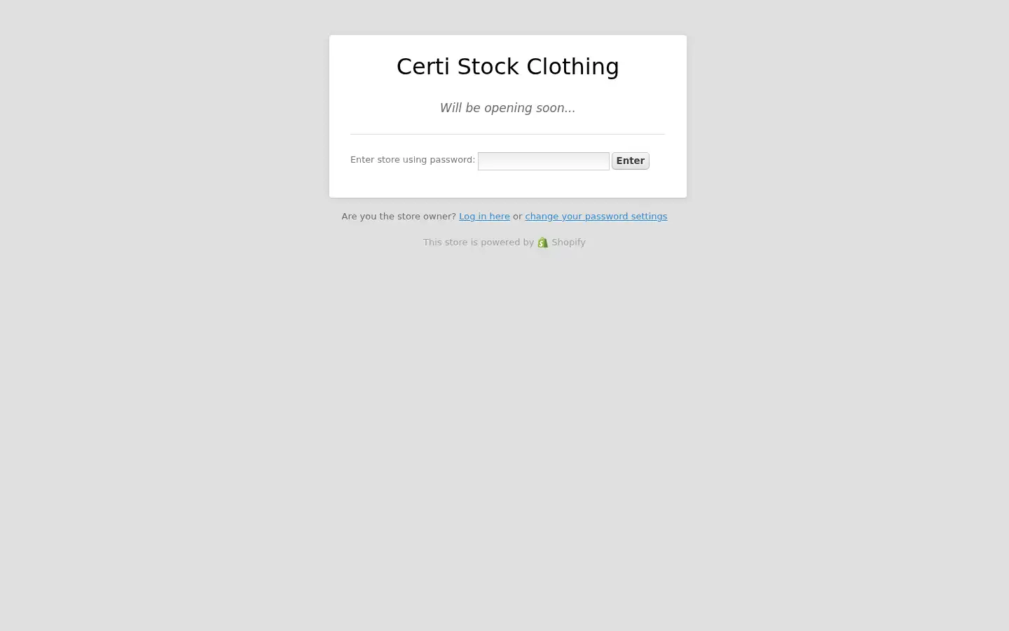 Screenshot of certi-stock.co.uk