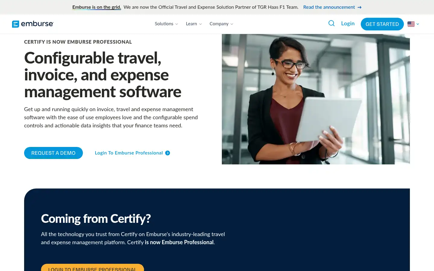 Screenshot of certify.com