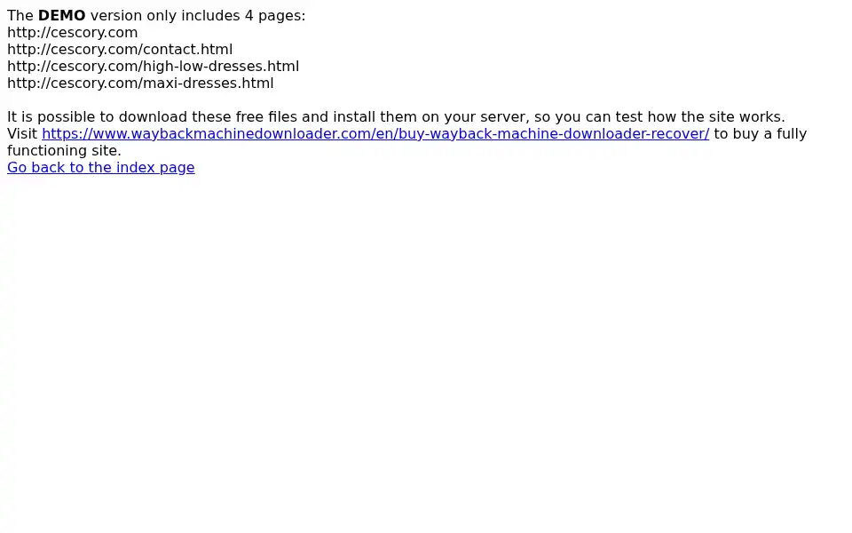 Screenshot of cescory.com