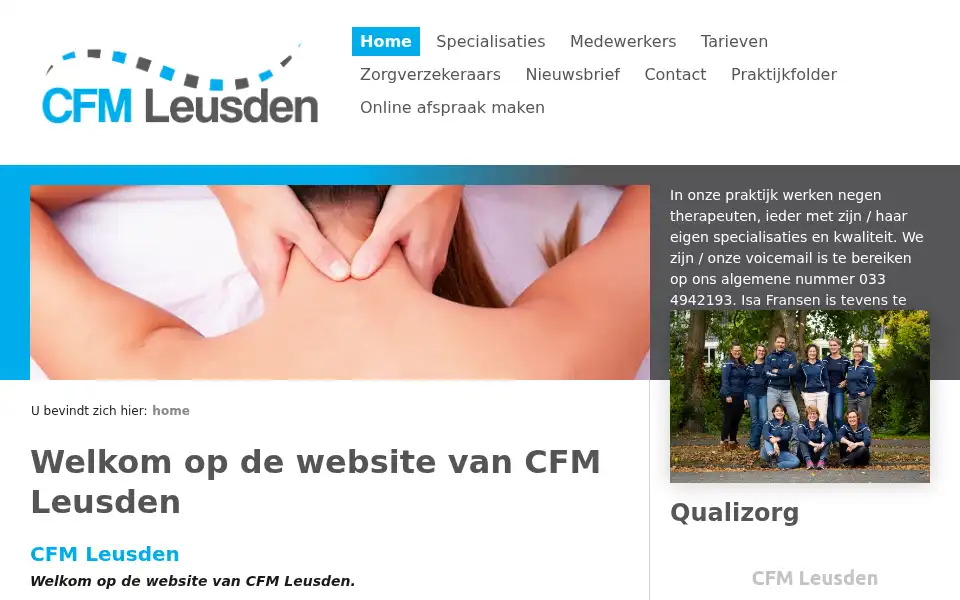 Screenshot of cfmleusden.nl