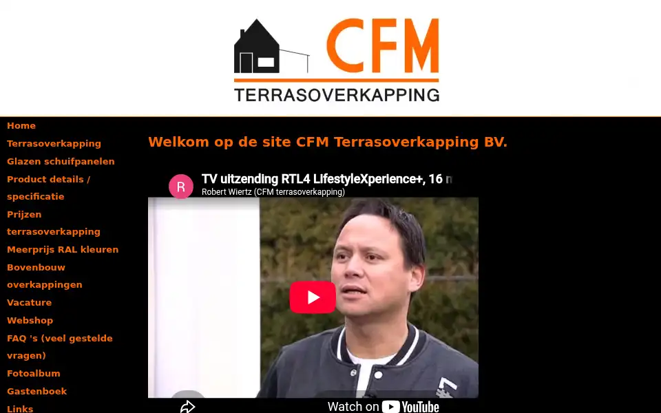 Screenshot of cfmterrasoverkapping.nl