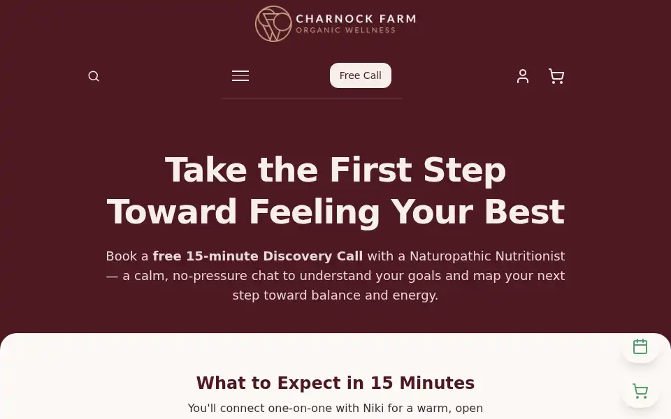 Screenshot of cforganicwellness.com